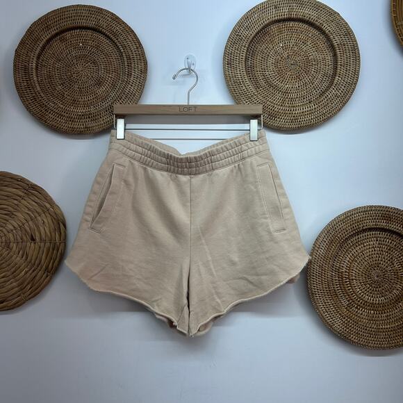 aerie Pants - Aerie Neutral Cream Pull On Knit Sweat Shorts Loungewear Casual Medium
